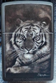 Zippo Lighter - Spazuk Design - Tiger