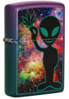 Zippo Lighter - Iridescent - Alien Design