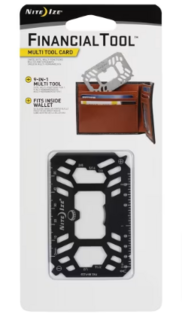 Financial Tool Multi Tool Card - Black