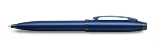 Shaeffer 100 Satin Blue with Blue PVD Trim Ballpoint Pen