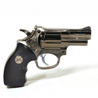 Gas Lighter - Miniature Replica Colt 45 Revolver - Internal Laser