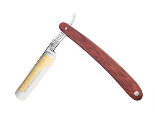 Dovo Straight Razor (Redwood Cover) - 5/8 in Thick Blade