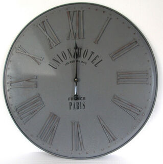 Wall Clock Grey Face 