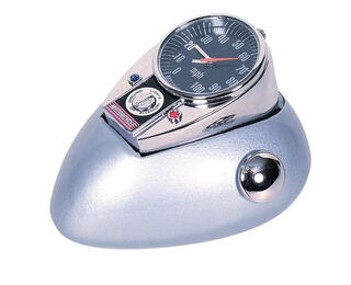 Retro Motorbike Gas Tank in Silver