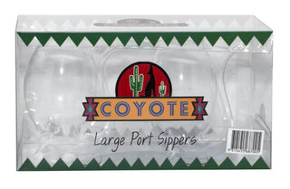 Coyote Large Glass Port Sippers - 2-Pack