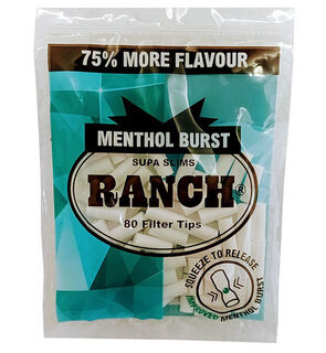 Filter Tips Ranch Menthol Burst Supa Slims