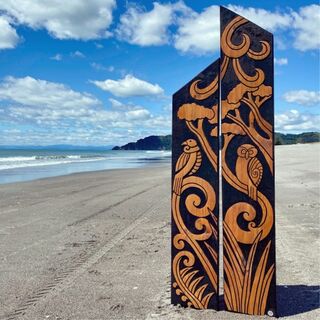 New Zealand Story Flute Pair Tui and Morepork $659