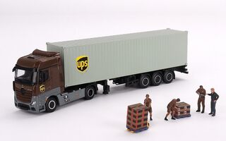 1/64 Mercedes-Benz Actros Container Semi & Crew