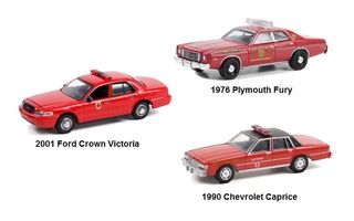 1/64 Fire Chief Car Set