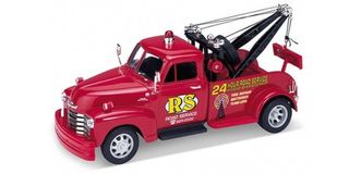 Diecast model classic trucks, pickups, fire engines, vans, utes, and tractors.