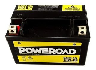 YTX7A-BS Poweroad YG7ABS 12v Motorcycle Battery