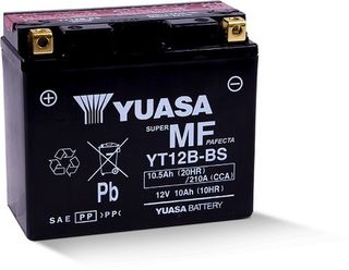 YT12B-BS 12v YUASA Maintenance Free Motorcycle Battery