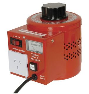 Power Supply VARIAC -Controllable, Lab style Auto-transformer -500VA