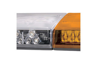 12V Legion Light Bar Amber, with Alley Lights and Take Down Lights - 1.2m