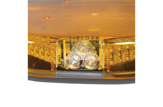 12V Legion Light Bar (Amber, Illuminated Opal Centre) with built-in Alley lights - 1.2m
