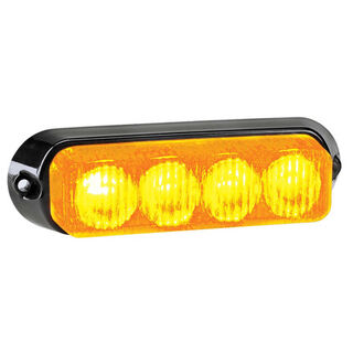 HIGH POWERED LED WARNING LIGHT WITH MULTIPLE FLASH PATTERNS AMBER