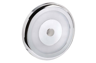 10-30 VOLT CHROME BEZEL INTERIOR LAMP WITH TOUCH SENSITIVE ON/DIM/OFF SWITCH - COOL WHITE