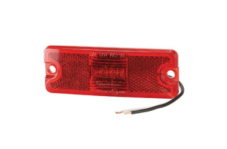 10-30 VOLT MODEL 18 LED SIDE MARKER EXTERNAL CABIN OR FRONT END OUTLINE MARKER LAMP -RED