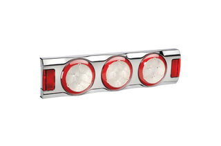 9-33 VOLT MODEL 43 LED REAR DIRECTION INDICATOR AND TWIN STOP-TAIL LAMPS CHROME