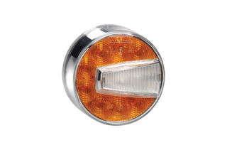 12V LED FRONT DIRECTION INDICATOR AND FRONT POSITION LAMP AMBER/WHITE left-hand