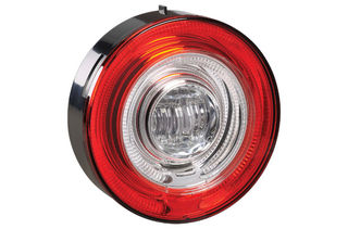 9-33V LED MODEL 57 REAR DIRECTION INDICATOR LAMP -AMBER WITH RED TAIL RING