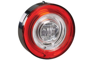 9-33V LED MODEL 57 REAR STOP LAMP -RED WITH RED TAIL RING AND WHITE REVERSE