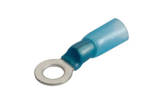 5MM ADHESIVE LINED RING TERMINAL BLUE 3/16inch DIAMETER