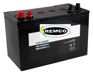 12V 105Ah Lead Carbon AGM REMCO Deep Cycle Battery
