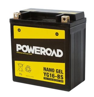 YTX16-BS Poweroad YG16-BS 12v Motorcycle Battery