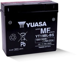 YT19BL-BS 12v YUASA Maintenance Free BMW Motorcycle Battery (FILLED + CHARGED)