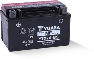 YTX7A-BS 12v YUASA Maintenance Free Motorcycle Battery