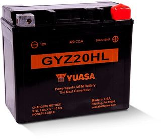 GYZ20HL 12v YUASA HIGH PERFORMANCE Motorcycle Battery (FILLED + CHARGED)