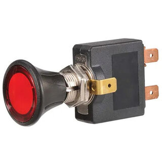 Illuminated Off-On Push-Pull Switch with Red LED