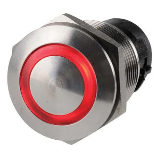 OFF-ON LED PUSH BUTTON SWITCH RED ILLUMINATED