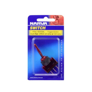 Illuminated Off-On Toggle Switch Red