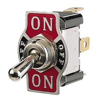 On-Off-On Metal Toggle Switch with On-Off-On Tab