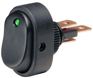 Off/On Rocker Switch with Green LED