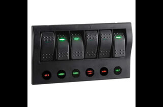 6-Way LED Switch Panel with Circuit Breaker Protection