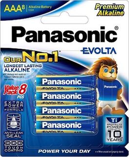 Panasonic Evolta AAA Batteries - 8 Pack