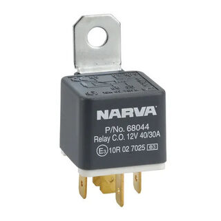12V 40A-30A CHANGE-OVER 5 PIN RELAY WITH RESISTOR