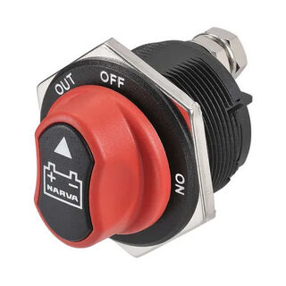 200 AMP 'ROTARY' BATTERY MASTER SWITCH WITH REMOVABLE KEYED KNOB