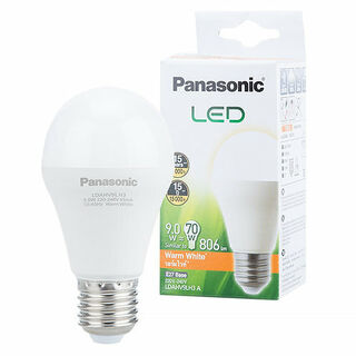 Panasonic LED Light Bulb 9W Warm White -E27