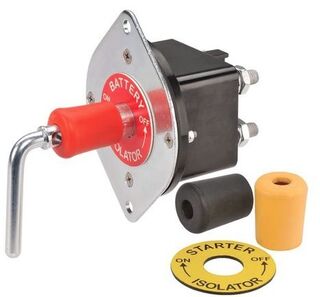 Dual Pole Battery Master Switch Lever Type with Lock-Out