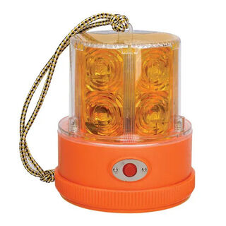 Sentry LED Portable Battery Powered Strobe -Amber, with Magnetic Base