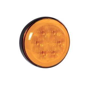 24 Volt LED Bus Warning Light -Amber