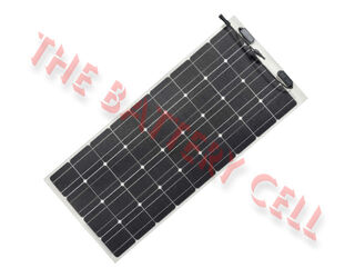 12V 180W SEMI FLEXIBLE MONOCRYSTALLINE SOLAR PANEL, Adhesive, Military Grade