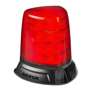 Aerotech Heavy Duty Tall Red LED Strobe -Flange, 10-33V