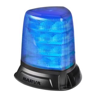 Aerotech Heavy Duty Tall Blue LED Strobe -Flange, 10-33V