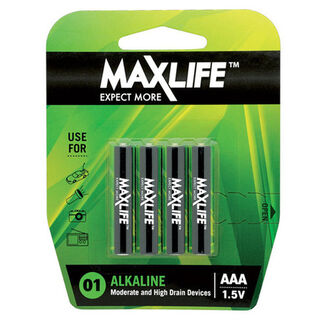 AAA Alkaline batteries 4PK