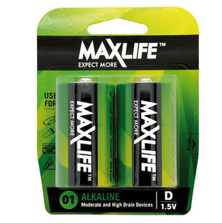 D Batteries Alkaline 2PK